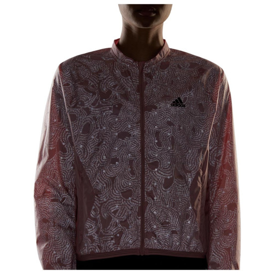 Adidas Γυναικείο αντιανεμικό μπουφάν Run Fast Radically Reflective